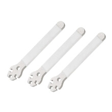 3Pcs White Mountain Bike Spoke Wrench Adjustment Corrector Installation of Steel Spoke Cap Tool