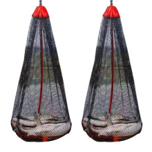 Foldable Fishing Net Bag, Thickened Fish Net, Small Mesh At Mouth, Flat Bottom Protective Storage 1.5 Meters Long