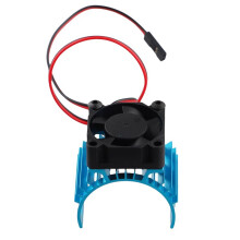 For A959-B 144001 124019 RC Car Aluminum Alloy Motor Heatsink Cover with Cooling Fan for 540 550 3650 Motor,1