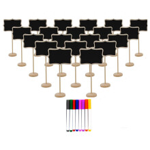 20PCS Chalkboard Sign with Easel Stand ,Food Labels for Party Buffet ,Blackboard for Message Board Signs,Weddings