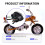 Motorcycle Speedometer Odometer for  DAX 70 DAX CT50 CT70 DIGITAL METER 9