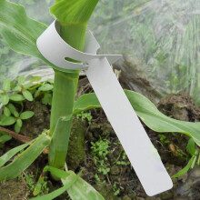 400 Pcs Plastic Plant Labels Wrap Around Tree Tags, Adjustable Nursery Garden Labels Plant Tags with Large Writing Surface, White