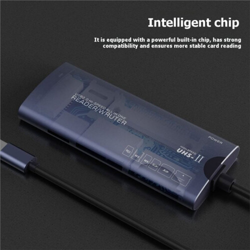 6 in 1 TYPE-C Multifunctional Reader /TF/XD/CF/M2 Memory Card Adapter for Cameras Computers High-Speed Data Transfer 2