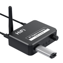 Adaptador Conversor DAC de Áudio Digital para Analógico SPDIF Óptico Toslink para Conector AUX de 3,5 mm, RCA L/R, Receptor 5.3