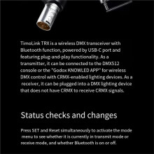 TimoLink Wireless Transmitter Receiver Automatic Frequency Hopping Built-in CRMX Lumenradio