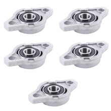 5X KFL000 Bore Inner 10mm Flange Mounted Pillow Block Bearings