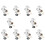 10X SOLID Diverter 3-Way Diverter Valve All 1/2 Inch IPS Shower System Spare Part, Copper Chrome Plating 1