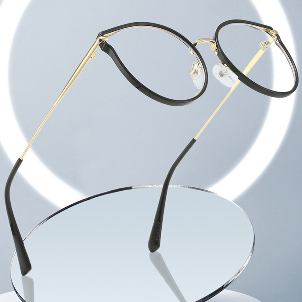 Creation-3C (Black Gold Frame, Anti-Blue Light) Blue Light Blocking Glasses For Gaming & Study