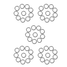 M4 X 30mm Stainless Steel Strapping Welded Round O Rings 50 Pcs