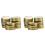 48 Packs Jar Lids Regular Mouth Leak Proof Secure Storage Solid Caps (Gold) 1