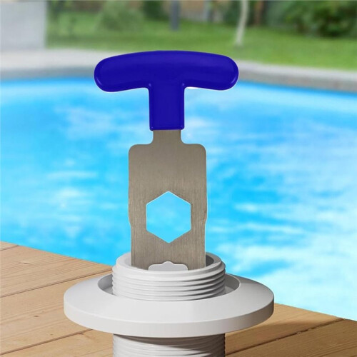Pool Skimmer Plug Removal Tool Efficient Maintenance Wrench for Spa and Swimming Pool Backflow Disassembly 2