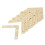 100 Pcs 51mm Flat Corner Right 90º Angle Bracket Repair Plate Fixing Brace 2