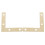 100 Pcs 51mm Flat Corner Right 90º Angle Bracket Repair Plate Fixing Brace 5