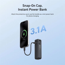 For Pocket 4/3 5000Mha Battery Handle for Pocket 3 Camera Hand Grip Holder Tripod 5000Mha Powerbank Charging