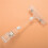 10pcs 6.5 inch Height Transparent Plastic Double Clips Adjustable  Sign Card Display Holder 5
