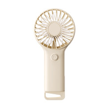 (beige, 170*80*28mm) CXINLky Mini-USB-Ventilator mit Karabiner, tragbar für Outdoor & Reisen, ideal für Studenten