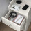 IKEA HAUGA Bedside Table White 40x36x63cm 3