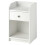 IKEA HAUGA Bedside Table White 40x36x63cm 1