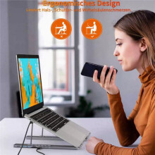8-in-1 USB-C-Laptop-Dockingstation mit USB-C-Anschluss, 2 USB 3.1-Anschlüssen, - und TF-Kartensteckplätzen, PD-Unterstützung und