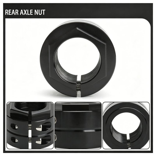 ATV Motorcycle Aluminium Process Anodized Rear Locking Axle Nut for  Banshee Blaster BREEZE GRIZZLY B 2