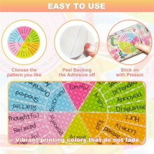 Calm Strips Anxiety Relief Adhesive Sensory Stickers, 36 Pcs - Safe Materials & Waterproof, Ideal for School, Offices