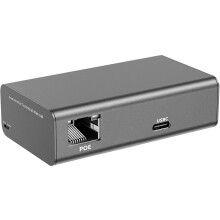 PoE+ 802.3at A USB-C Alimentación+ Transmisión de Datos por Cable de 1000 Mbps con Salida USBC de 25 Vatios para Pro de 12,9" para Surface Go