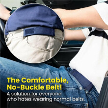 Buckle Free Belt for Men Women Elastic No Buckle Waist Belt Comfortable Fashion Loop Buckle-Free Belt for Jeans L