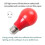 1W Darkroom Safe Light LED Bulb - E27 Socket Red Lamp for Film/Slide Processing with Analog Photography EU Plug 5