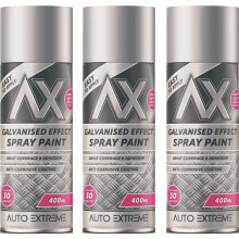 3 x 400ml Galvanised Effect Spray Anti Corrosive Coat Protect Metal