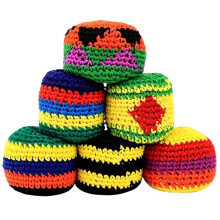 Divertida Bolsa de Ganchillo para Jugar Al Fútbol, Pelota de Punto Suave Multicolor para Patear, Adecuada para Niños y Principiantes.