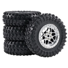 Rc 70Mm Plastic Beadlock Tire for Mn D90 Mn98 Mn99s Mn300 Wpl C24 C34 B14 B24 Rc Crawler Truck Off Road Upgrade Parts