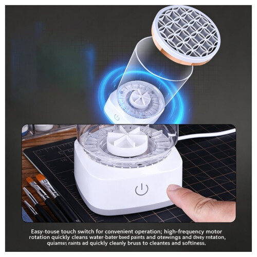 Paint Brush Cleaning Machine Miniature Painting Brush Cleaner for Model Making Modeling Hobby DIY Tools 2