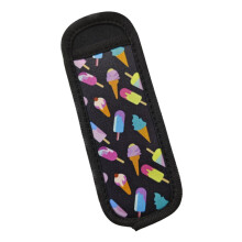 (Ice Cream, 6cmx15.5cm) Neoprene Washable Reusable Popsicle Sleeve, Freezer Popsicles Holder Bag for Kids Summer Parties, 2.36 x 6.10 Inch