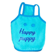 (Blue, L) Gilet rafraîchissant sans manches pour chiens petit et moyenne taille, polyester respirant unisexe, conception ergonomique