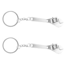 2X Spanner Key Chain Ring Keyring Metal Keychain