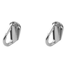 Marine Boat Hooks Stainless Steel Spring Snap Type Fending Hook Hanger 2 Pcs