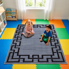 (160x230cm (Large Area Rug), Nico) BedLooms Crystal Printed Rugs - Soft Pile Non Slip Carpet for Living Room Bedrooms UK