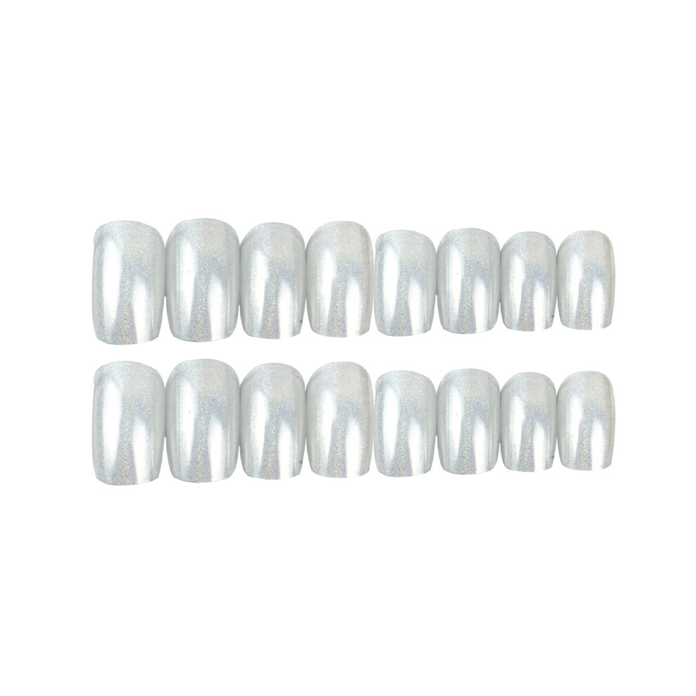 Roc-Electron Waterproof Silver Nail Patches - 50 Char