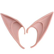 (Dark Color, Large) Halloween Elf Ears for Kids - Soft Cosplay Accessories