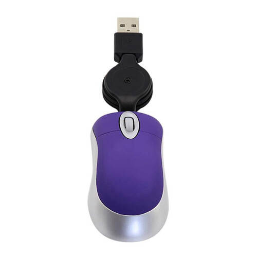 5X  USB Wired Mouse Retractable Tiny Small Mouse 1600 DPI for Windows 98 2000 XP Vista Version 2