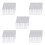 500Pcs Clear Plastic Test Tubes with White Screw Caps Sample Containers Bottles Push Caps 12X75mm 1