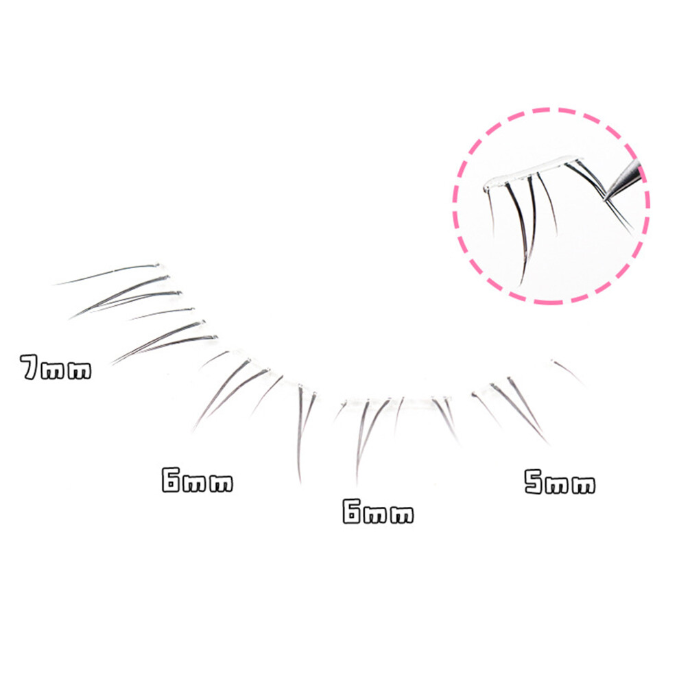 Dachuang Beauty No Glue False Lashes, Natural Segment Style