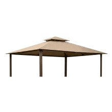 Garden Winds Heavy Duty Reinforced RipLock 500 Replacement Canopy Top Cover Compatible with Kingsbury 10 x 13 Gazebo Model GZ584 - Beige