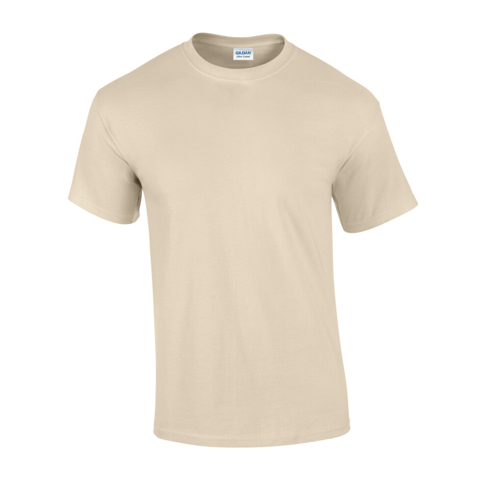 Gildan (3Xl, Sand) Mens Ultra Cotton T-Shirt