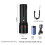 Three-Color Flashlight with Luminous-Point Strip,Waterproof Zoomable Flashlight,Bright Outdoor Camping Searchlight Torch 9
