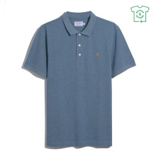 (XL, Blue Tide) Farah Mens Cotton Short-Sleeved Polo Shirt