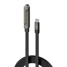 240W High Power Aluminum Stand Type C Charging Cable 360 Degree Rotation for Fast Charging & Gaming Devices Use Multicolor