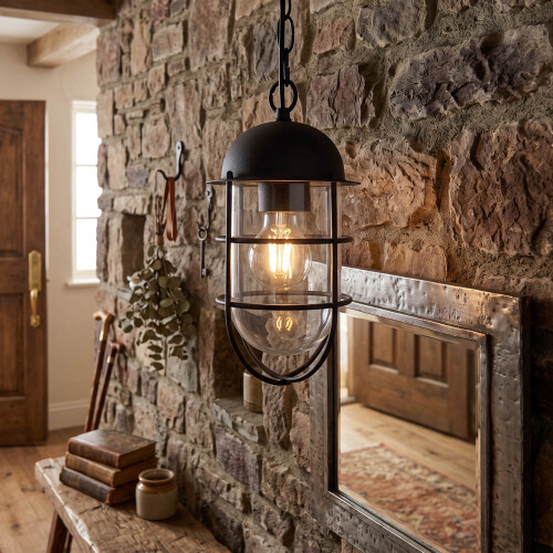 (Black) Litecraft Kitron Ceiling Pendant Light 1