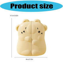 Adjustable Temperature Magnetic Hand Warmer Cartoon Bear Design USB Rechargeable Hand Warming Tool for Cold Weather Multicolor