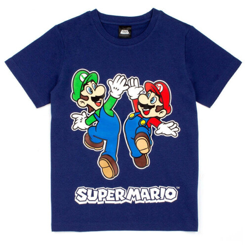 Super Mario (5-6 Years, Navy/Grey) Super Mario Boys Short Pyjama Set 2